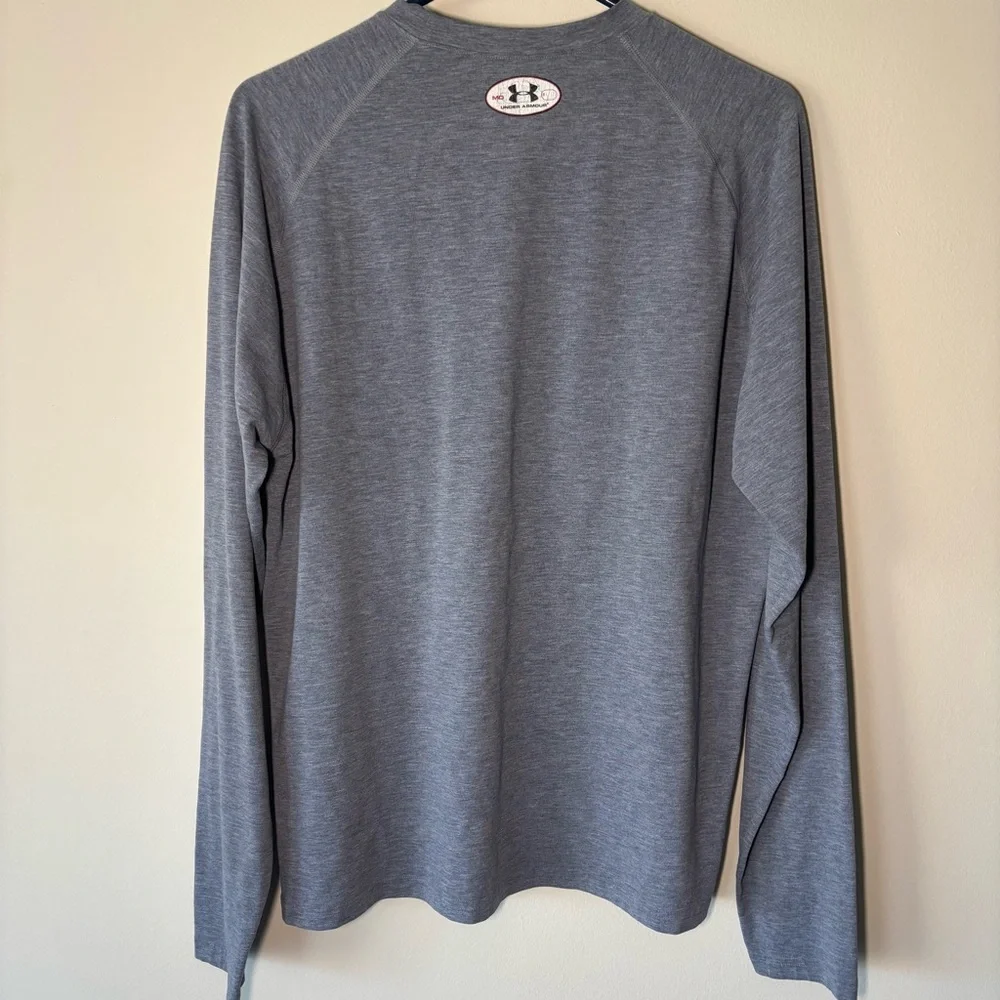 Under Armour Gray Long-Sleeve Florida State Performance Tee with Maroon Logo